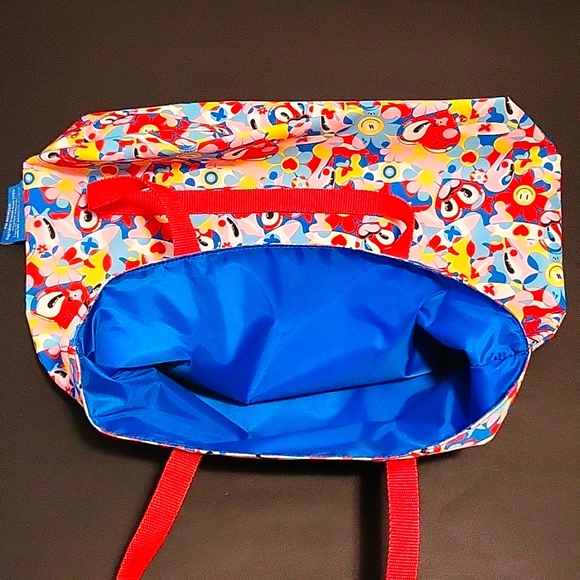 NWOT Estee Lauder Tote Bag, Whimsical Multicolor 17" x 15", Recycled materials - Picture 8 of 8